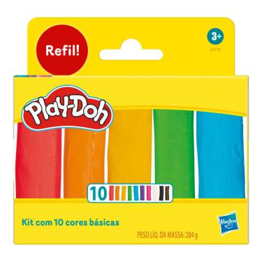 Imagem de MASSA DE MODELAR PLAY-DOH KIT 10 CORES