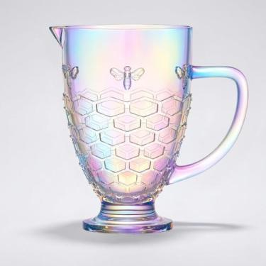 Imagem de Jarra em Vidro Furta-Cor Efeito Rainbow 1,3L  Linha Bee Hauskraft com 