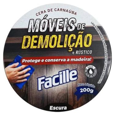 Imagem de Cera carnaúba lustra móveis demolição 200g escura - Crivialli