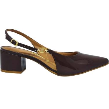 Imagem de Sapato Feminino Scarpin Casual Social Dia a Dia Passeio Trabalho Bico Fino Salto Médio Conforto Vizzano 1220.385