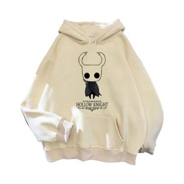 Imagem de Hoodies Masculinos Hollow Knight Ulzzang Grunge Y2k Estilo Estético, P