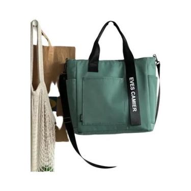 Imagem de Bolsa De Ombro Grande Em Nylon Impermeável, Simples E Fashion, Bolsa M