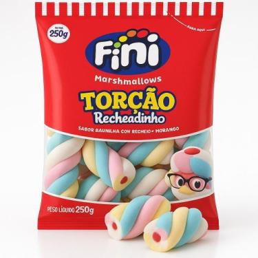 Imagem de MARSHMALLOW FINI 250g RECHEADO TORÇÃO COLORIDO