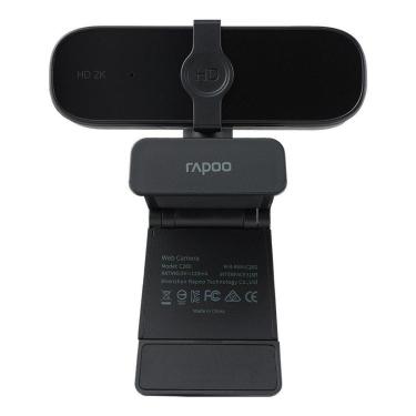 Imagem de Webcam Rapoo C280 2K, com Autofoco, Microfone Profissional com Cancelamento de Ruído, P...