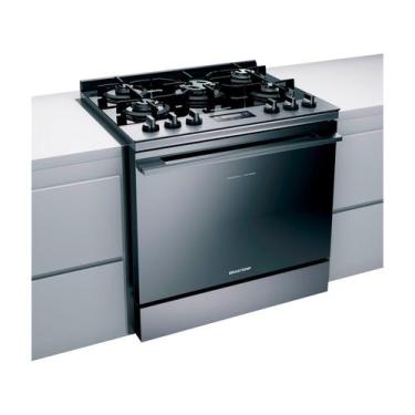Imagem de Fogão Brastemp 5 Bocas de Embutir Inox com Mesa de Vidro e Touch Timer