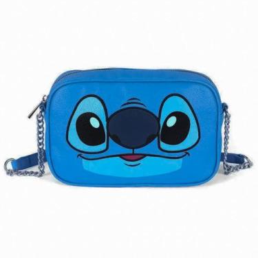 Imagem de Bolsa de Ombro Transversal Feminina Disney Lilo & Stitch, Azul