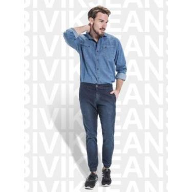 Imagem de Calça Jeans Jogger Masculina - Bivik Jeans, 38