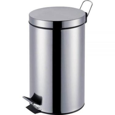 Imagem de Lixeira inox c/ pedal c/ tampa 20L - MOR linha Ágata