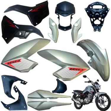 Imagem de Kit Carenagem Cg Fan 160 Modelo 2016 / 2021 Completo - Sportive, PRATA