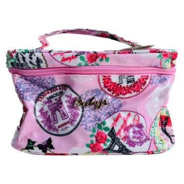 Imagem de Necessaire Bolsa para Cosméticos com Alça Transversal Ruby's, Rosa