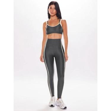 Imagem de Top alça cruzada liso body for sure, Cinza, P