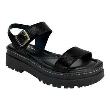 Imagem de Sandália Piccadilly Maxi Nathalia 249004 Preta, Preto, 35