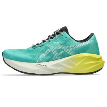 Imagem de Tênis ASICS Novablast 5 TR - Masculino - Verde/Cinza, 43