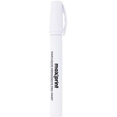 Imagem de Marcador Artistico Branco Metalico Permanente PRO Blister - Maxprint