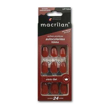 Imagem de Unhas postiças amendoado colantes 24 un. macrilan, TERRA