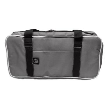 Imagem de Pasta Cordura Nylon Cinza com Friso Branco 16 Compartimentos - P. Chef