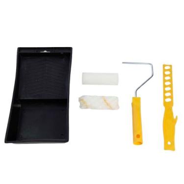Imagem de Conjunto para Pintura Kit 5 Peças c/ Rolos e Bandeja EVALD