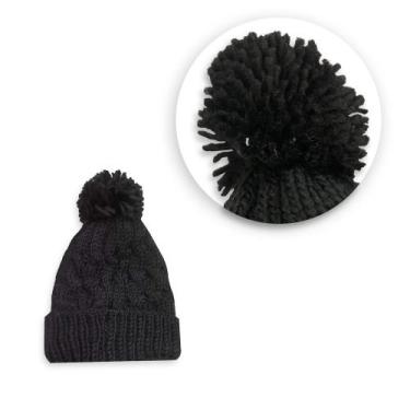 Imagem de Touca com Pompom - Preta - Fullcommerce