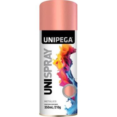 Imagem de Spray Metalico 350ml Rose Gold Unipega