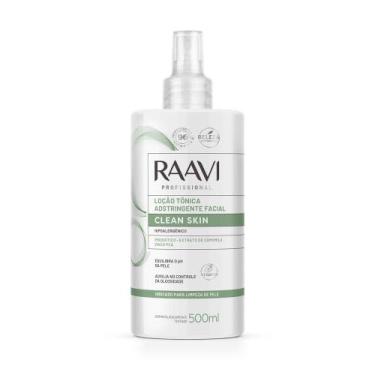 Imagem de Loção Tônica Adstringente Facial Clean Skin Raavi 500ml