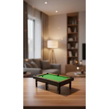 Imagem de Mini Mesa de Sinuca Bilhar Infantil Kit Completo - Congratulations Sto