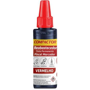 Imagem de Tinta Marcador Permanente Reabastecedor 030 Vermelho Caixa com 12 - Co