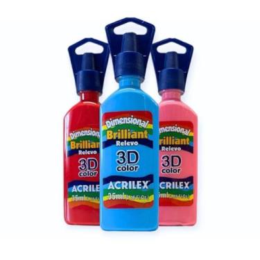 Imagem de Tinta Dimensional Brilhante Relevo 3D Acrilex 35 ml - 12112, 789115312