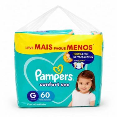 Imagem de Fralda Pampers Confort Sec Bag G 60 Unidades