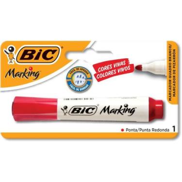 Imagem de Pincel para Quadro Branco Marking Recarregável Vermelho - BIC