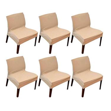 Imagem de Kit 6 Capa de Cadeira Master Lisa Caqui Sultan