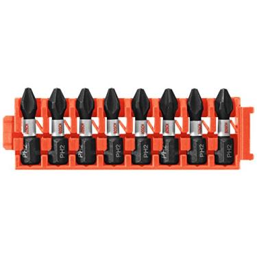 Imagem de BOSCH CCSPH2108 Pacote com 8 brocas de inserção Phillips P2 de 2,5 cm com clipe para sistema de capa personalizada
