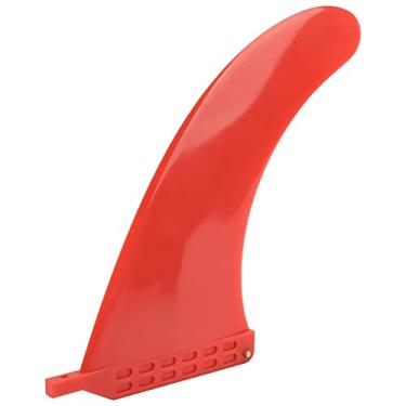Imagem de SPYMINNPOO Barbatanas para prancha de surf, nadadeira ambiental de PVC prancha de surf para prancha de surf longa cauda (vermelha)