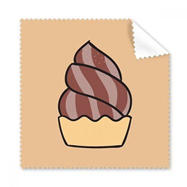 Imagem de Chocolate Aveia Doce Pano de Limpeza de Sorvete Tela de Telefone Limpador de Óculos 5 peças