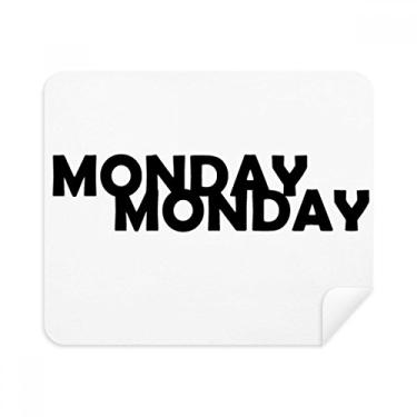 Imagem de 2 peças de tecido de camurça com estampa de personagens elegantes Monday