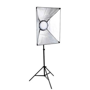 Imagem de Kit de Iluminação Greika LEDMAX45 Retangular 50x70cm com Tripé 2,60 metros