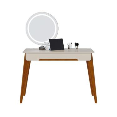 Imagem de Penteadeira Jazz Espelho Jateado LED 87111 Off White Imcal 