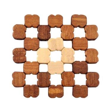 Imagem de Descanso De Panela Quadrado Bambu 12 X 12 Cm - Fmsp