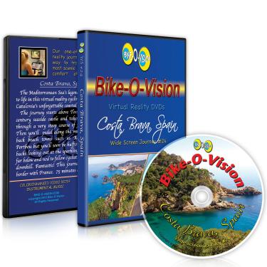 Imagem de Bike-O-Vision - Virtual Cycling Adventure - Costa Brava, Spain - Perfect for Indoor Cycling and Treadmill Workouts - Cardio Fitness Scenery Video (Widescreen DVD #24)