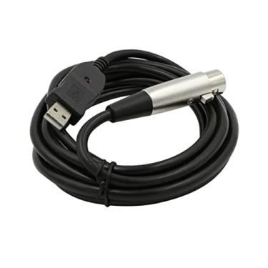 Imagem de KESOTO Cabo de Microfone Usb2.0 de 3 Metros Cabo de Instrumento Usb Macho para Xlr Fêmea