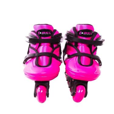 Imagem de Patins Roller In-line Radical Ajustável Rosa (m 32-35)