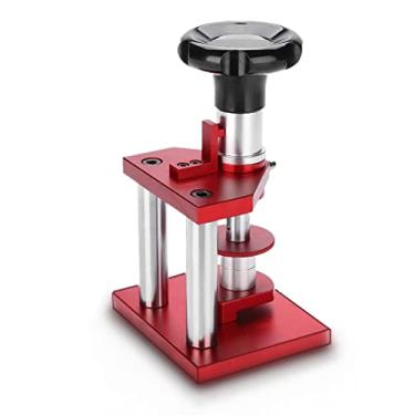 Imagem de Imprensa de relógio, caixa traseira do relógio Tipo de parafuso mais próximo Conjunto de ferramentas de imprensa de relojoeiro Relógio profissional Moldura de cristal Ferramentas de reparo de relógio