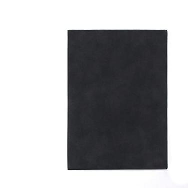 Imagem de 100 folhas/200 páginas A5 Business Notebook Soft Notepad Notebook Papelaria, Preto, 2pcs