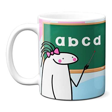 Imagem de Caneca Flork Feliz Dia Dos Professores Ensinar Viver Educar (Branca)