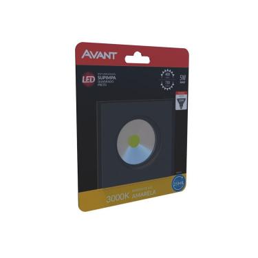 Imagem de Spot Direcionável Avant Quadrado Supimpa 5w Preto