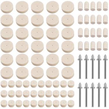 Imagem de Kit de polimento de feltro e rodas limpas da Hilitchi com 90 peças para ferramentas giratórias Dremel