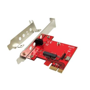Imagem de Ableconn PEXM2150E PCI Express x1 adaptador de cartão com soquete M.2 Key E - Suporte M2 E Key ou A-E WiFi ou módulo Bluetooth