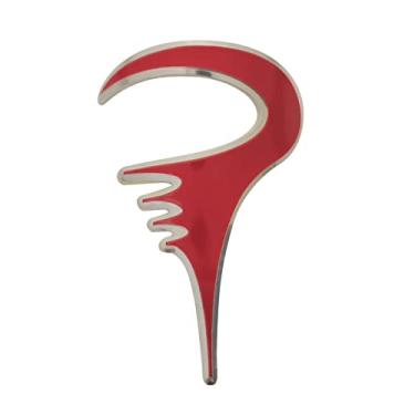 Imagem de Gepinke Adesivos MTB Bike Head Badge Decal Autocolantes BMX Dobrável Bike Frame (Vermelho))