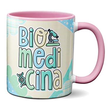 Imagem de Caneca Biomédico Profissional Biomedicina Profissão Presente (Rosa)