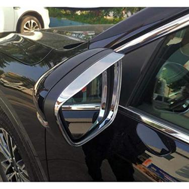 Imagem de JIERS Para Ford Kuga Escape 2020-2021, acessórios para exterior do carro, acabamento da viseira do espelho retrovisor, moldura decorativa, acabamento cromado