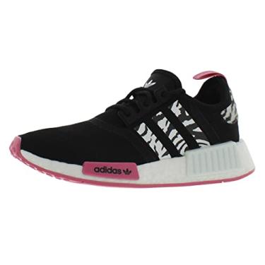 Imagem de adidas Originals T nis feminino NMD_r1, Preto/branco/rosa, 8.5